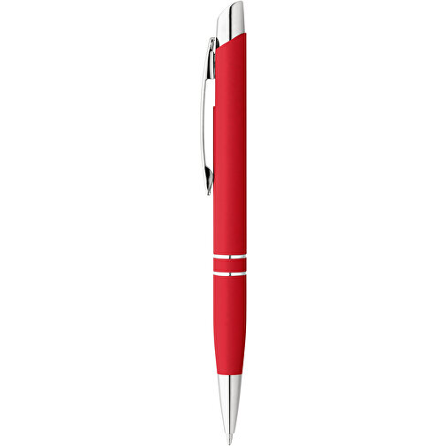 MARIETA SOFT. Aluminium-Kugelschreiber Mit Clip , rot, Aluminium, , Bild 2