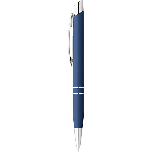 MARIETA SOFT. Aluminium-Kugelschreiber Mit Clip , blau, Aluminium, , Bild 2