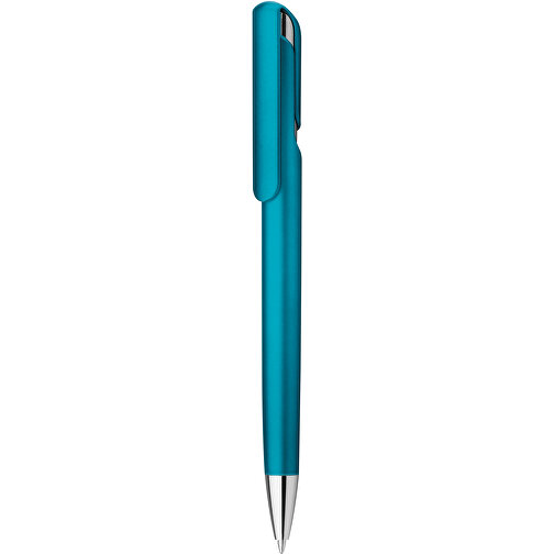 MAYON. Kugelschreiber Mit Clip , hellblau, Kunststoff, , Bild 1