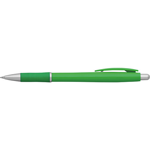 OCTAVIO. Kugelschreiber Mit Gummigriff , grün, Kunststoff, , Bild 3