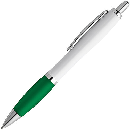 MOVE BK. Kugelschreiber Mit Clip Und Metall Applikationen , grün, Kunststoff, , Bild 2