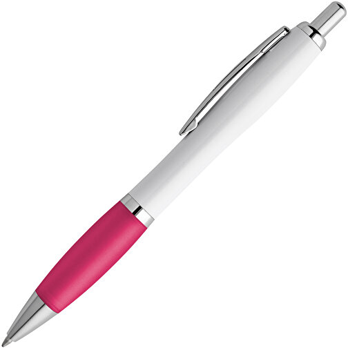 MOVE BK. Kugelschreiber Mit Clip Und Metall Applikationen , rosa, Kunststoff, , Bild 2