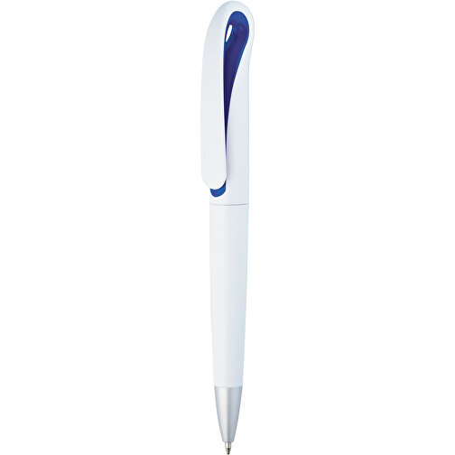 TOUCAN. Kugelschreiber Mit Drehmechanik Und Clip , blau, Kunststoff, , Bild 1