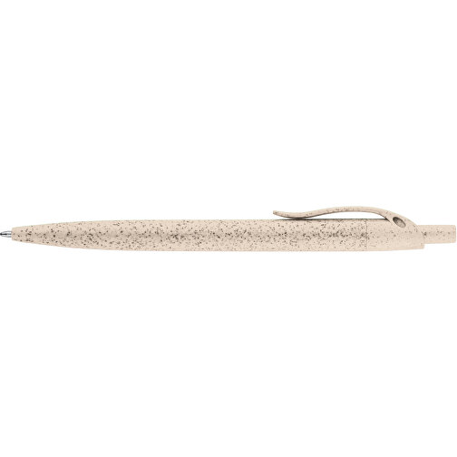 CAMILA. Kugelschreiber Aus Weizenstrohfaser Und ABS , naturhell, Weizenstrohfaser und ABS, , Bild 3