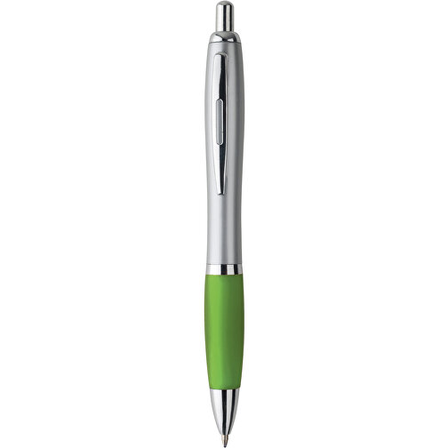 SWING. Kugelschreiber Mit Clip Aus Metall , hellgrün, Kunststoff, , Bild 1