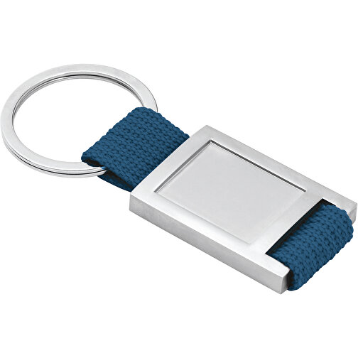 ANCHOR. Schlüsselanhänger Aus Metall Und Gurtband , blau, Metall und Gurtband, , Bild 1