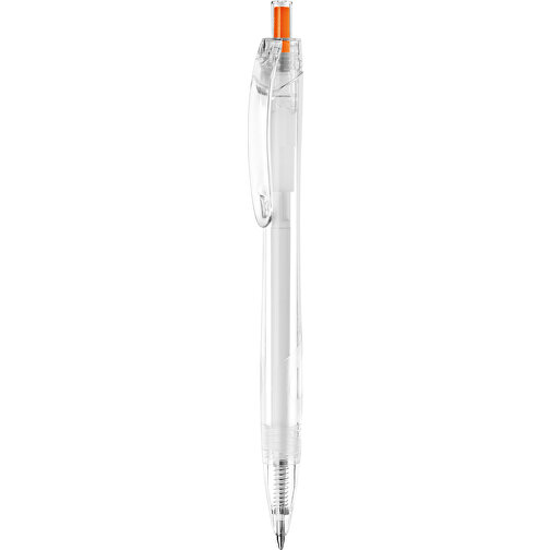 Rpet Pen , orange, PET, 14,50cm x 1,50cm x 1,10cm (Länge x Höhe x Breite), Bild 1