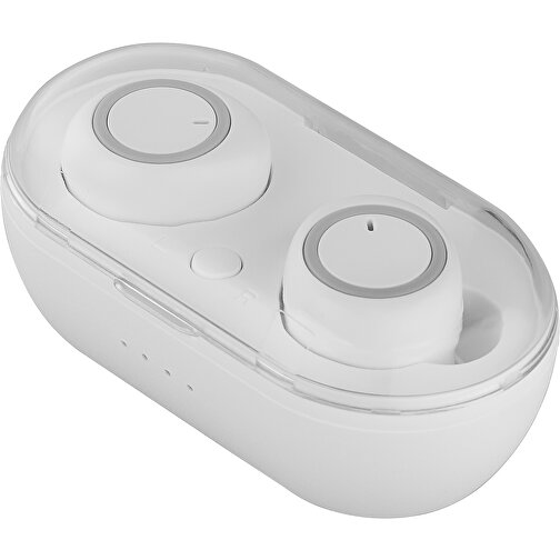 TWS Wireless Kopfhörer Mit Telefonie-Funktion , weiß, ABS, 7,20cm x 3,10cm x 3,90cm (Länge x Höhe x Breite), Bild 2