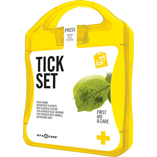 MyKit Zecken Set , gelb, Kunststoff, 10,00cm x 13,40cm x 3,00cm (Länge x Höhe x Breite), Bild 1