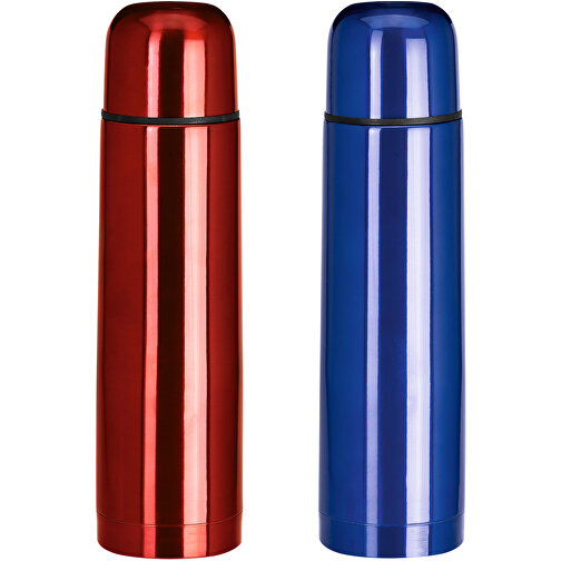 LUKA. Thermosflasche Aus Edelstahl Mit 500 Ml Fassungsvermögen , rot, Edelstahl, , Bild 2