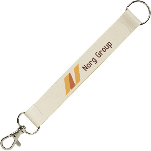 Minik Komplett Farbiges Mini-Trageband/-Schlüsselanhänger , weiß, Polyester, 31,00cm x 1,00cm (Länge x Breite), Bild 4
