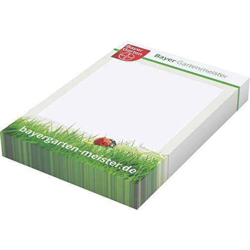 Haftnotiz Basic 50 X 72 Bestseller, 100 Blatt , individuell, weisses Haftpapier, 7,20cm x 5,00cm (Länge x Breite), Bild 1