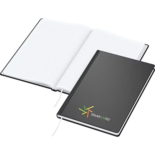 Carnet de notes Easy-Book Basic A5 x .press, noir, sérigraphie numérique, Image 1