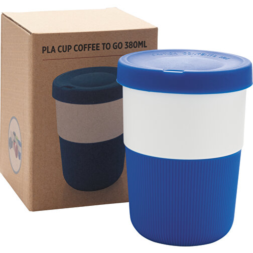 PLA Cup Coffee-To-Go 380ml, Blau , blau, PLA, 11,50cm (Höhe), Bild 7