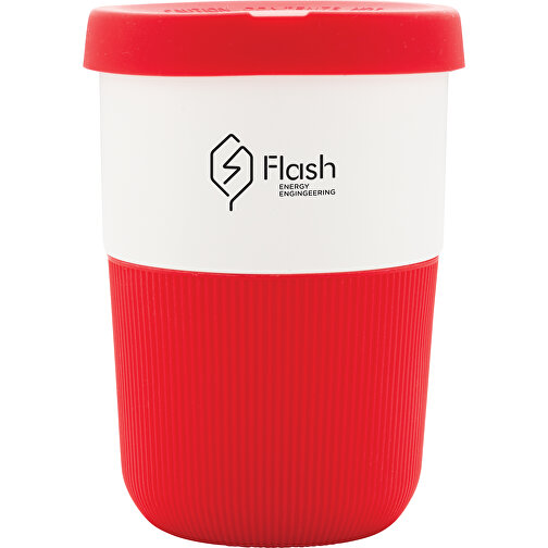PLA Cup Coffee-To-Go 380ml, Rot , rot, PLA, 11,50cm (Höhe), Bild 4