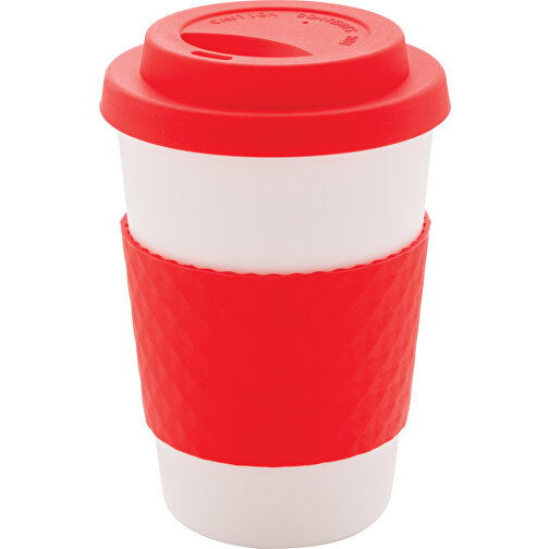 Wiederverwendbarer Kaffeebecher 270ml, Rot , rot, PP, 11,80cm (Höhe), Bild 1