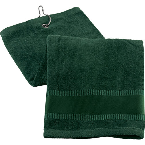 GOLFI. Multifunktionelles Handtuch Aus Baumwolle , dunkelgrün, Baumwolle: 430 g/m², , Bild 1