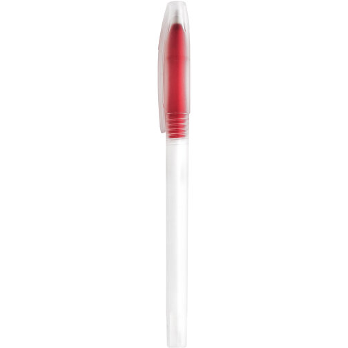 LUCY. PP-Kugelschreiber Mit Farbiger Spitze , rot, PP Kunststoff, , Bild 1