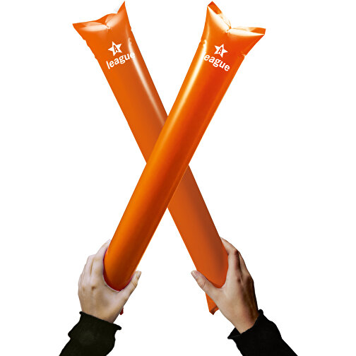 SAINZ. Handklatscher , orange, PE, 14,00cm (Höhe), Bild 3