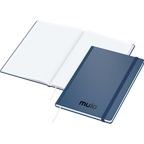 Notebook Easy-Book Comfort bestseller Large, mörkblå inkl. prägling svart glansig, Bild 1