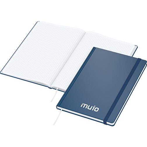 Notebook Easy-Book Comfort bestseller Duzy, ciemnoniebieski z srebrnym tloczeniem, Obraz 1