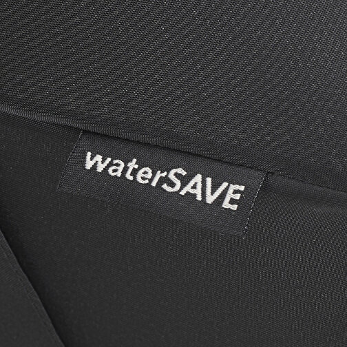 Taschenschirm FARE® AC Mini Style , Fare, schwarz-euroblau, 100% Polyester-Pongee (recycelt & waterSAVE®), , Bild 3