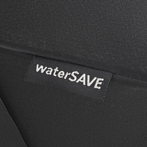 AC-Midsize-Stockschirm FARE® Style , Fare, schwarz-weiss, 100% Polyester-Pongee (recycelt & waterSAVE®), , Bild 5