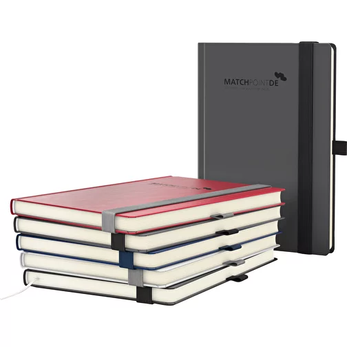 Taccuino Vision-Book Cream A4 Bestseller, rosso, goffratura nera lucida, Immagine 2