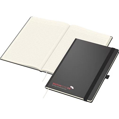 Cahier Vision-Book Cream A4 Bestseller, noir, sérigraphie numérique, Image 1