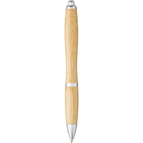 Nash Kugelschreiber Aus Bambus , Green Concept, natur / silber, Bambusholz, ABS Kunststoff, 14,00cm (Länge), Bild 3