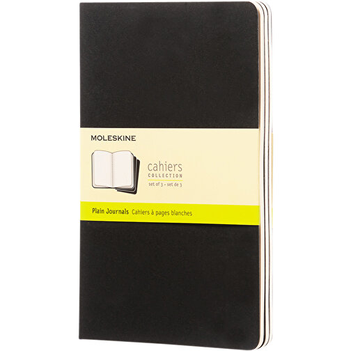 Moleskine Cahier Journal L – Blanko , Moleskine, schwarz, Karton, 21,00cm x 0,67cm x 13,00cm (Länge x Höhe x Breite), Bild 1