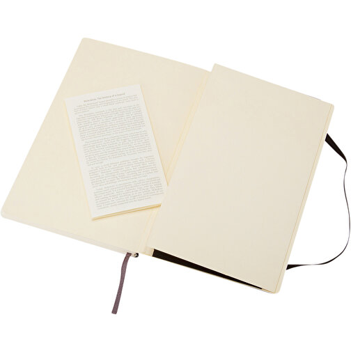 Moleskine Classic Softcover Notizbuch L – Blanko , Moleskine, schwarz, Lederimitat Papier, 21,00cm x 1,20cm x 13,00cm (Länge x Höhe x Breite), Bild 4