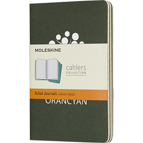 Moleskine Cahier Journal Taschenformat – Liniert , Moleskine, myrtengrün, Karton, 14,00cm x 0,50cm x 9,00cm (Länge x Höhe x Breite), Bild 4