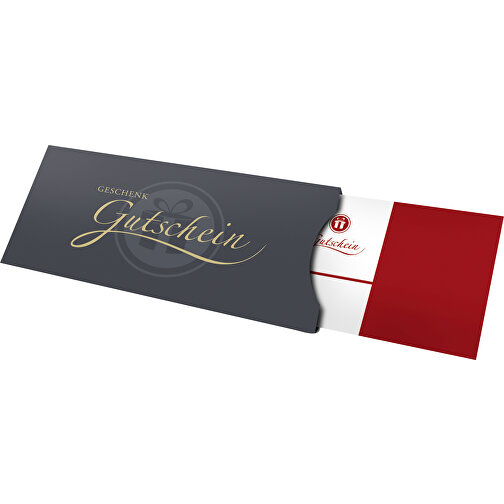 Geschenkgutschein Rot , Karton, 21,30cm x 0,20cm x 10,50cm (Länge x Höhe x Breite), Bild 2
