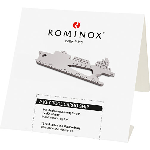 ROMINOX® Key Tool Cargo Ship / Containerschiff (19 Funktionen) (Einzelhandel) , Edelstahl, 7,00cm x 0,23cm x 3,20cm (Länge x Höhe x Breite), Bild 5