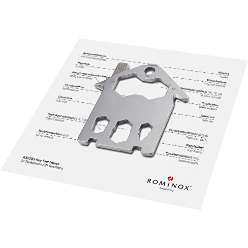 Set de cadeaux / articles cadeaux : ROMINOX® Key Tool House (21 functions) emballage à motif Danke, Image 3