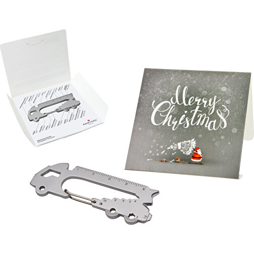 Set de cadeaux / articles cadeaux : ROMINOX® Key Tool Truck (22 functions) emballage à motif Merry, Image 1