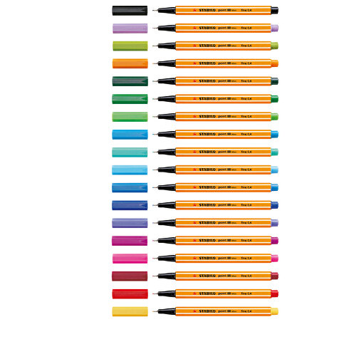 STABILO Point 88 Mini Fineliner , Stabilo, orange, Kunststoff, 11,80cm x 0,80cm x 0,80cm (Länge x Höhe x Breite), Bild 2