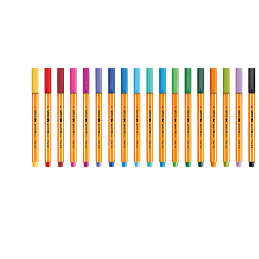 STABILO Point 88 Mini Fineliner , Stabilo, orange, Kunststoff, 11,80cm x 0,80cm x 0,80cm (Länge x Höhe x Breite), Bild 3