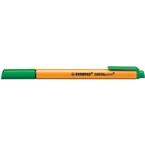 STABILO GREENpoint Faserschreiber , Stabilo, grün, Kunststoff, 14,50cm x 1,40cm x 1,00cm (Länge x Höhe x Breite), Bild 2