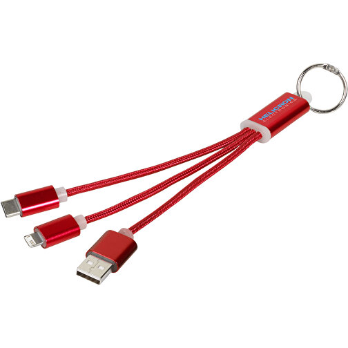 Câble de chargement 3-en-1 avec porte-clés Metal, Image 2
