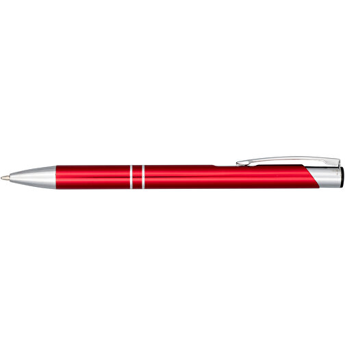 Moneta Druckkugelschreiber Aus Eloxiertem Aluminium , rot, Aluminium, ABS Kunststoff, 13,50cm (Länge), Bild 7