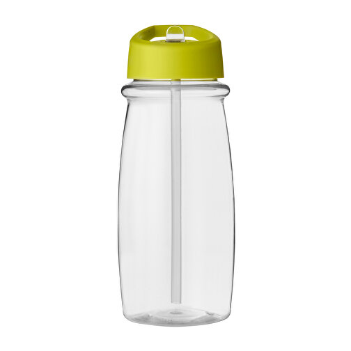H2O Active® Pulse 600 Ml Sportflasche Mit Ausgussdeckel , transparent / limone, PET Kunststoff, 72% PP Kunststoff, 17% SAN Kunststoff, 11% PE Kunststoff, 19,90cm (Höhe), Bild 4