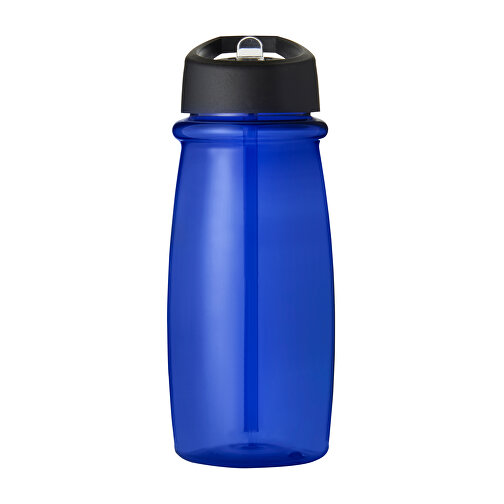 H2O Active® Pulse 600 Ml Sportflasche Mit Ausgussdeckel , blau / schwarz, PET Kunststoff, 72% PP Kunststoff, 17% SAN Kunststoff, 11% PE Kunststoff, 19,90cm (Höhe), Bild 4