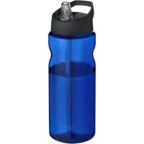 H2O Active® Eco Base 650 Ml Sportflasche Mit Ausgussdeckel , Green Concept, blau / schwarz, PCR Kunststoff, 72% PP Kunststoff, 17% SAN Kunststoff, 11% PE Kunststoff, 21,80cm (Höhe), Bild 1