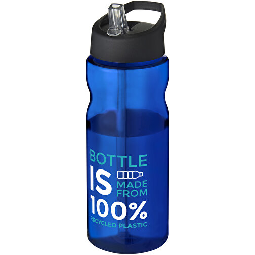 H2O Active® Eco Base 650 Ml Sportflasche Mit Ausgussdeckel , Green Concept, blau / schwarz, PCR Kunststoff, 72% PP Kunststoff, 17% SAN Kunststoff, 11% PE Kunststoff, 21,80cm (Höhe), Bild 3