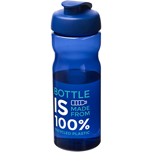 H2O Active® Eco Base 650 Ml Sportflasche Mit Klappdeckel , blau, PCR Kunststoff, PP Kunststoff, 22,10cm (Höhe), Bild 2