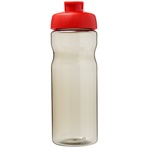 H2O Active® Eco Base 650 Ml Sportflasche Mit Klappdeckel , kohle / rot, PCR Kunststoff, PP Kunststoff, 22,10cm (Höhe), Bild 4
