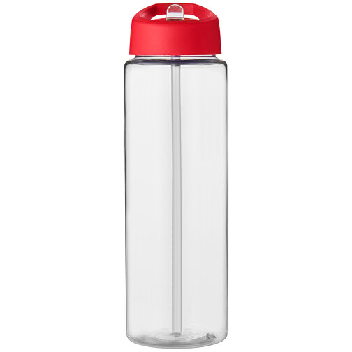 H2O Active® Vibe 850 Ml Sportflasche Mit Ausgussdeckel , transparent / rot, PET Kunststoff, 72% PP Kunststoff, 17% SAN Kunststoff, 11% PE Kunststoff, 24,20cm (Höhe), Bild 4