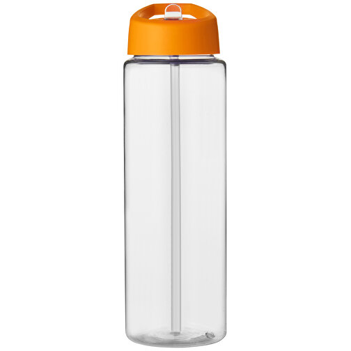 H2O Active® Vibe 850 Ml Sportflasche Mit Ausgussdeckel , transparent / orange, PET Kunststoff, 72% PP Kunststoff, 17% SAN Kunststoff, 11% PE Kunststoff, 24,20cm (Höhe), Bild 4